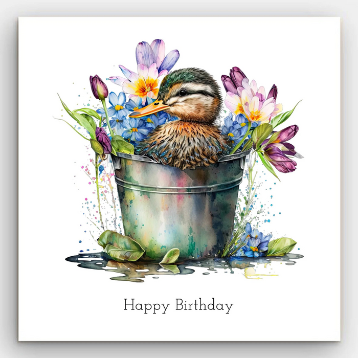 Happy Birthday - Duckling Card