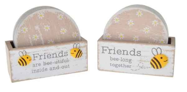 Bee Coasters S/6 - Asst