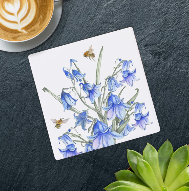 Bee-Tanical Coaster - Bluebells