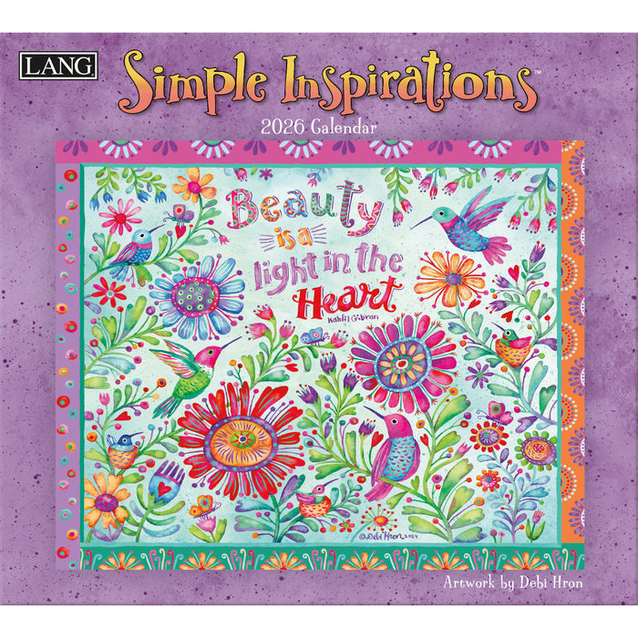 Calendar LANG 2026 - Simple Inspirations
