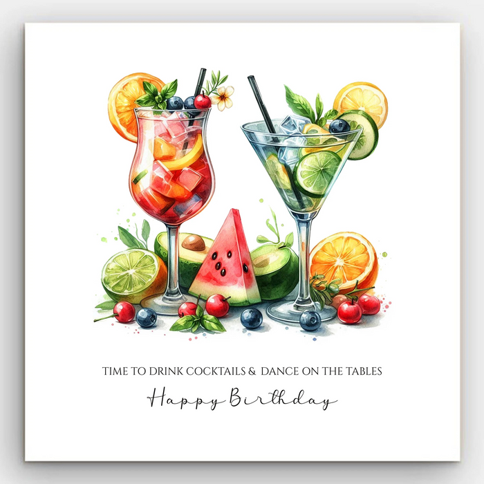 Happy Birthday - Dance On The Tables Card