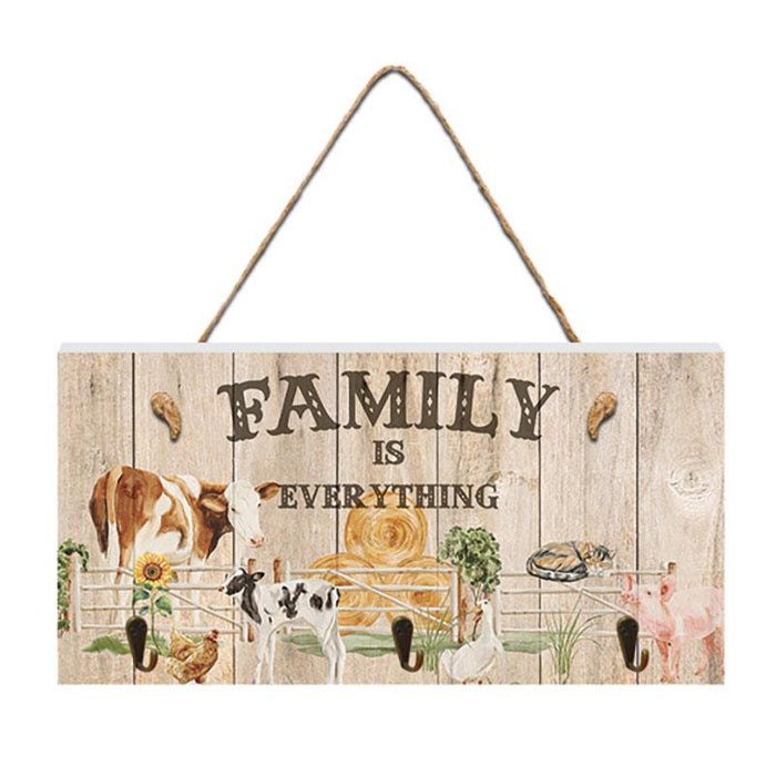 Farmyard Key Hanger - Family Is Everything