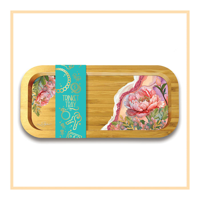 Trinket Tray - Coral Peony