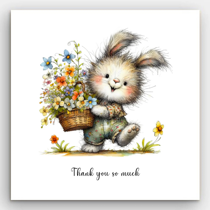 Thank You - Bunny Card