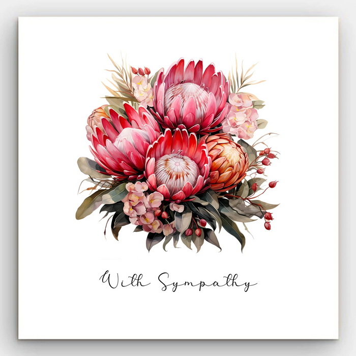 Sympathy - Proteas Card
