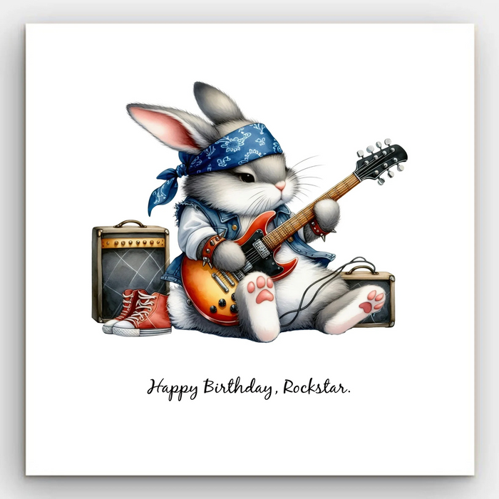 Happy Birthday - Rockstar Card
