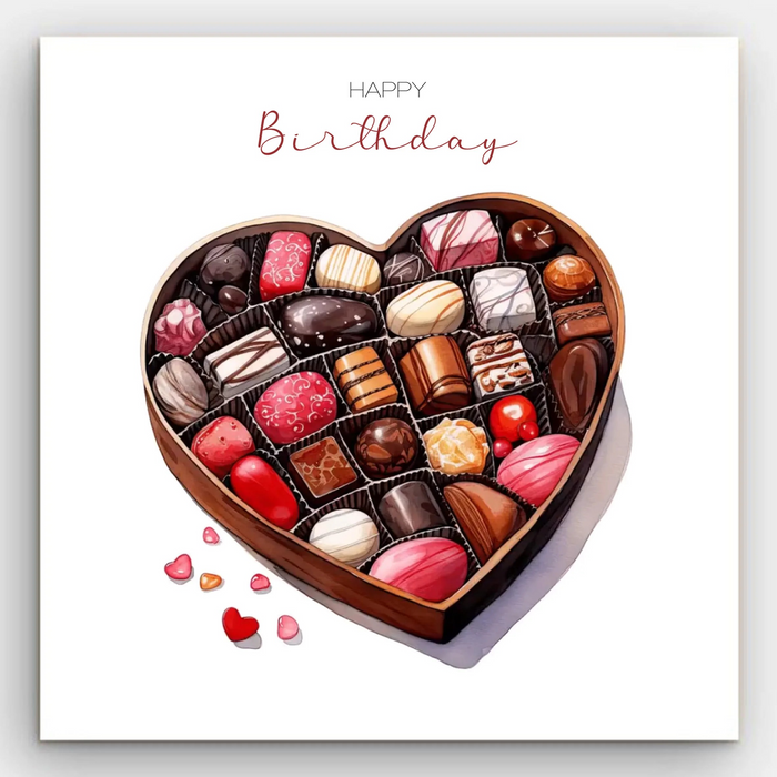 Happy Birthday - Chocolate Box Card