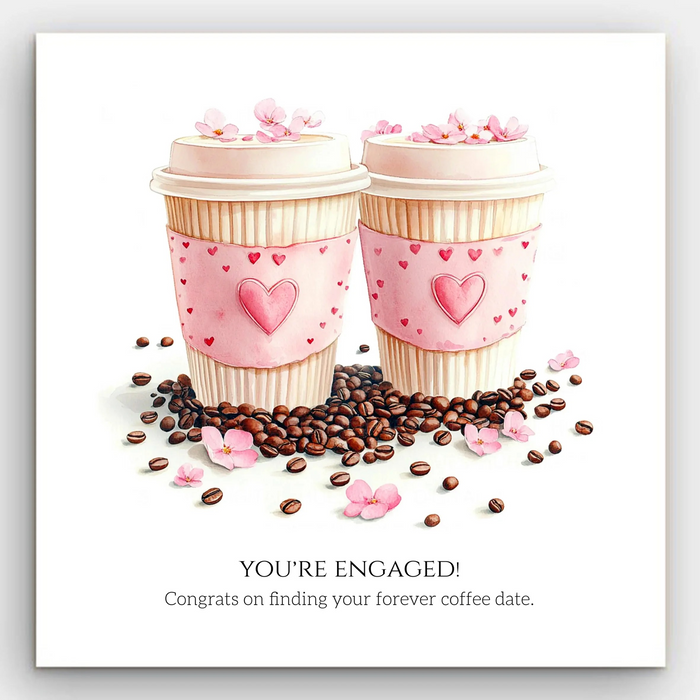 Engagement - Coffee Date Card