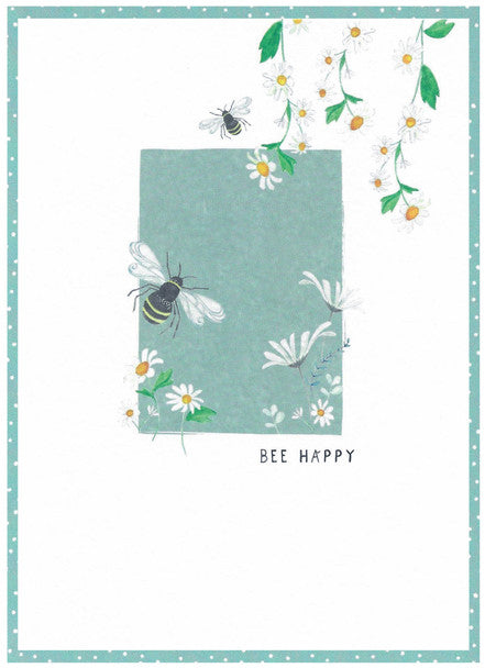 Happy Birthday- Bee Happy Daisies Card