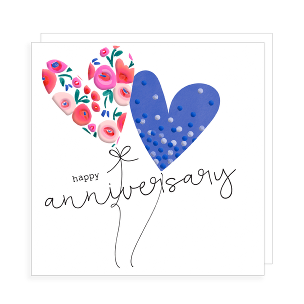 Anniversary Card - Hearts