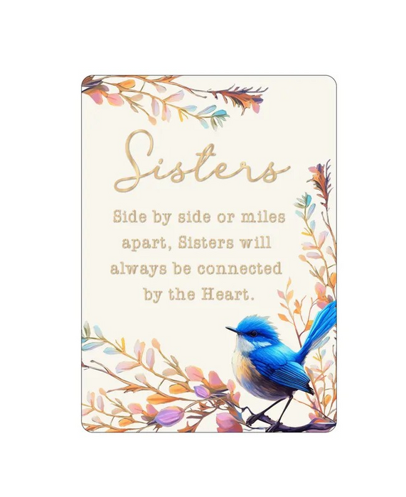 Mystical Blooms Epoxy Plaque - Sister