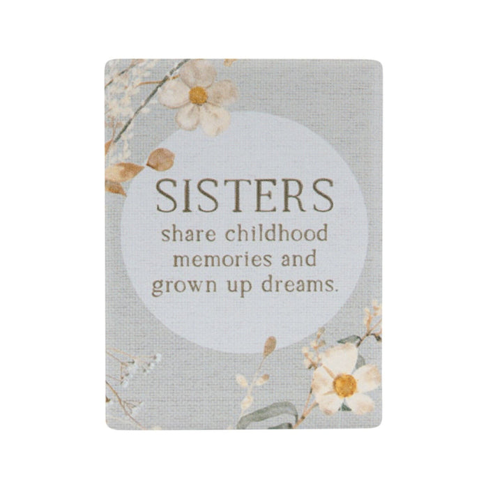 Rustic Meadow Sisters Ceramic Magnet