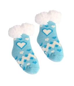 Nuzzles - Girls Hearts (Blue) - Toddler (6-24mths)