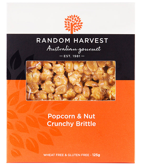 Random Harvest Popcorn & Nut Crunchy Peanut Brittle - 125g