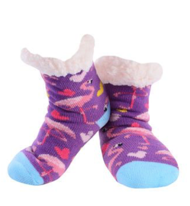 Nuzzles - Flamingo Hearts (Purple) - Girls (Approx Age 3-7)