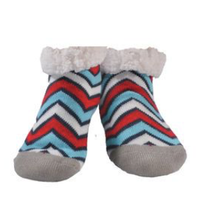 Nuzzles - Mens Chevron Shortz - Size 8-12 (Grey)