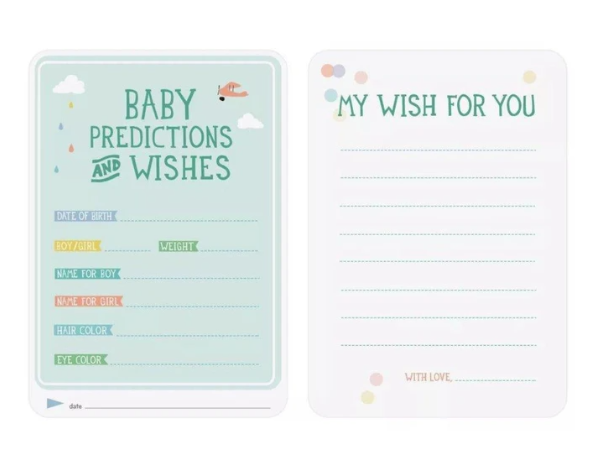 Milestone Cards - Baby Predictions & Wishes