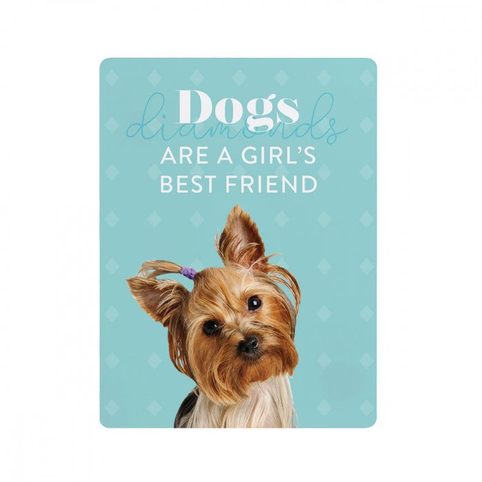 Playful Pets Ceramic Magnet - Best Friend