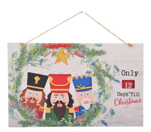 Christmas Count Down Wall Plaque