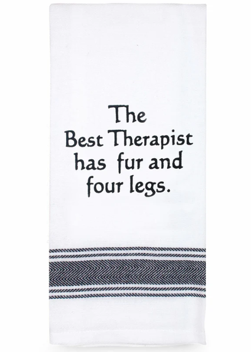 The Best Therapist Tea Towel