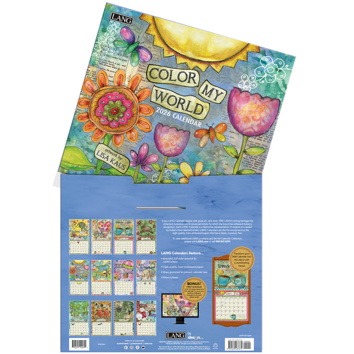 Calendar LANG 2026 - Color My World