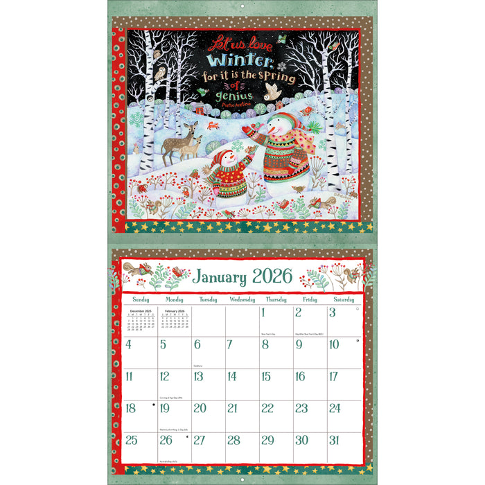 Calendar LANG 2026 - Simple Inspirations