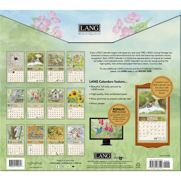 Calendar LANG 2026 - Birds In The Garden