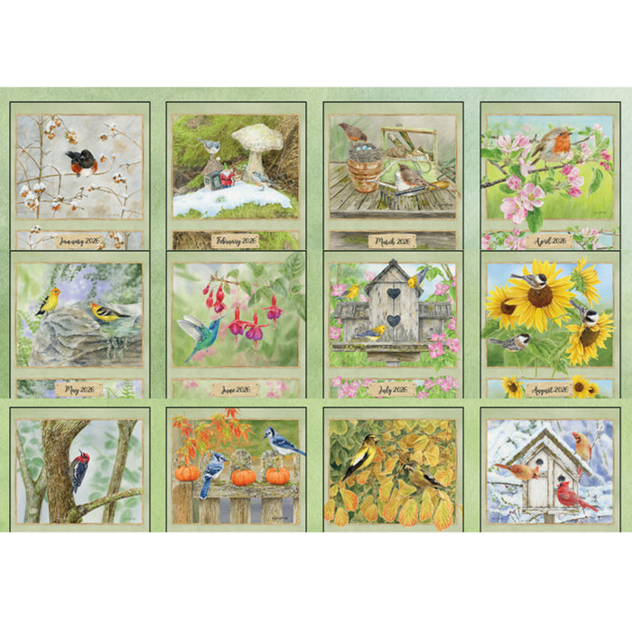 Calendar LANG 2026 - Birds In The Garden