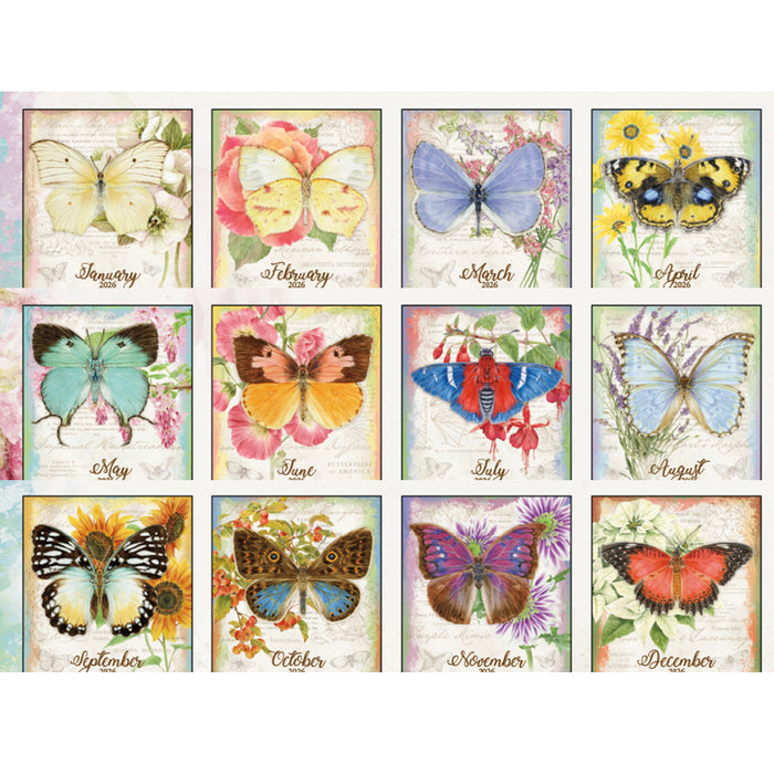 Calendar LANG 2026 - Butterflies