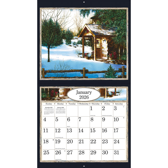 Calendar LANG 2026 - Country Welcome