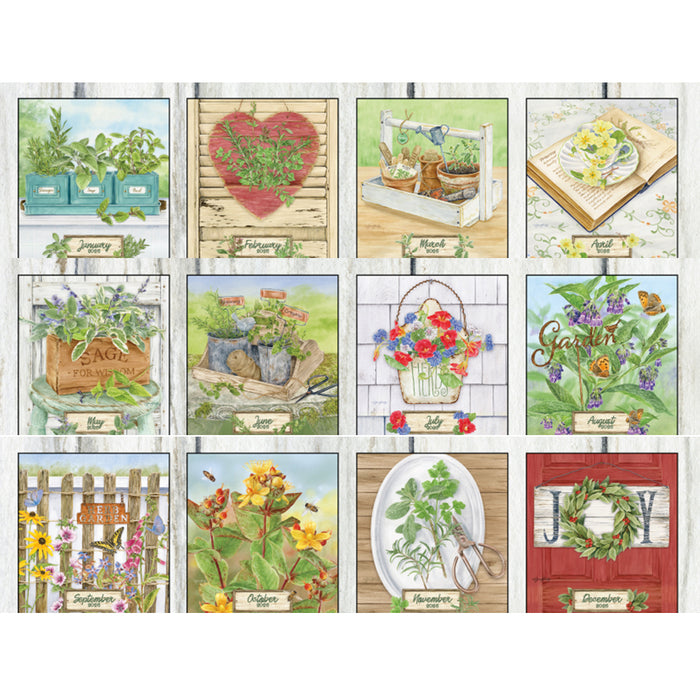 Calendar LANG 2026 - Herb Garden
