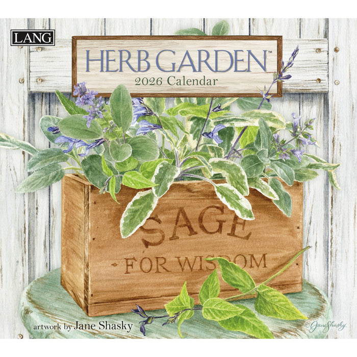 Calendar LANG 2026 - Herb Garden