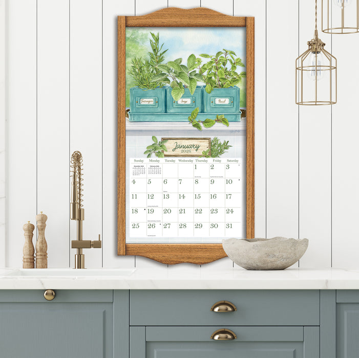 Calendar LANG 2026 - Herb Garden