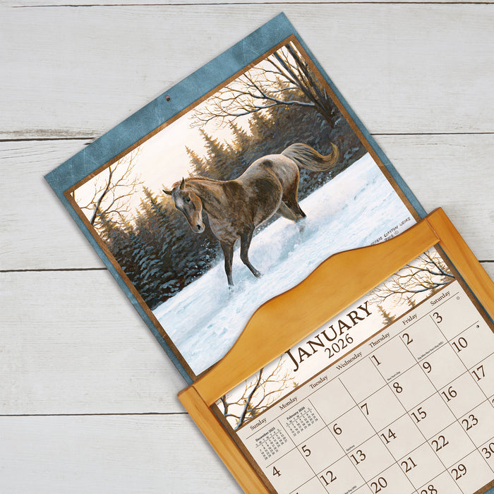 Calendar LANG 2026 - Horses In The Mist