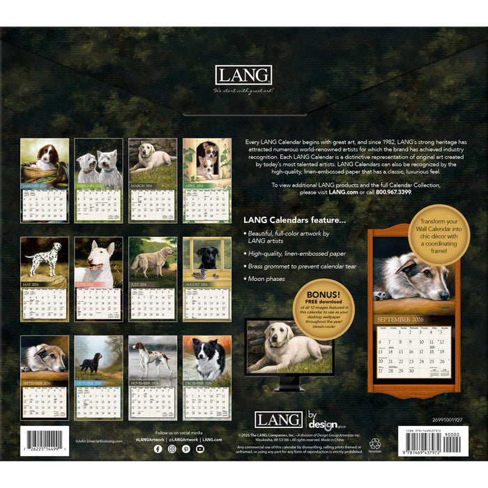 Calendar LANG 2026 - Love Of Dogs