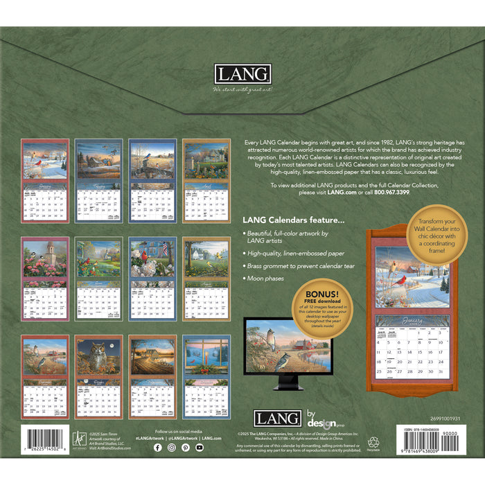 Calendar LANG 2026 - Meadowland