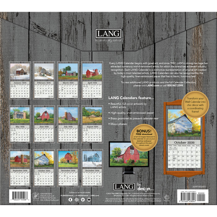 Calendar LANG 2026 - Nature's Grace