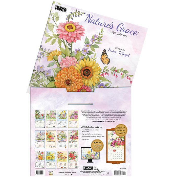 Calendar LANG 2026 - Nature's Grace