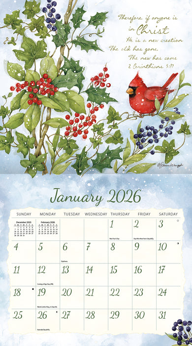 Calendar LANG 2026 - Nature's Grace