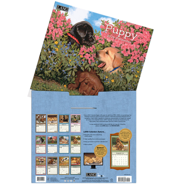 Calendar LANG 2026 - Puppy