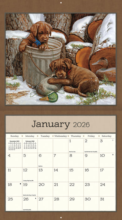 Calendar LANG 2026 - Puppy