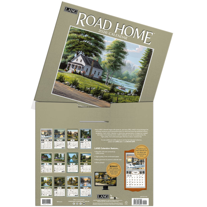 Calendar LANG 2026 - Road Home