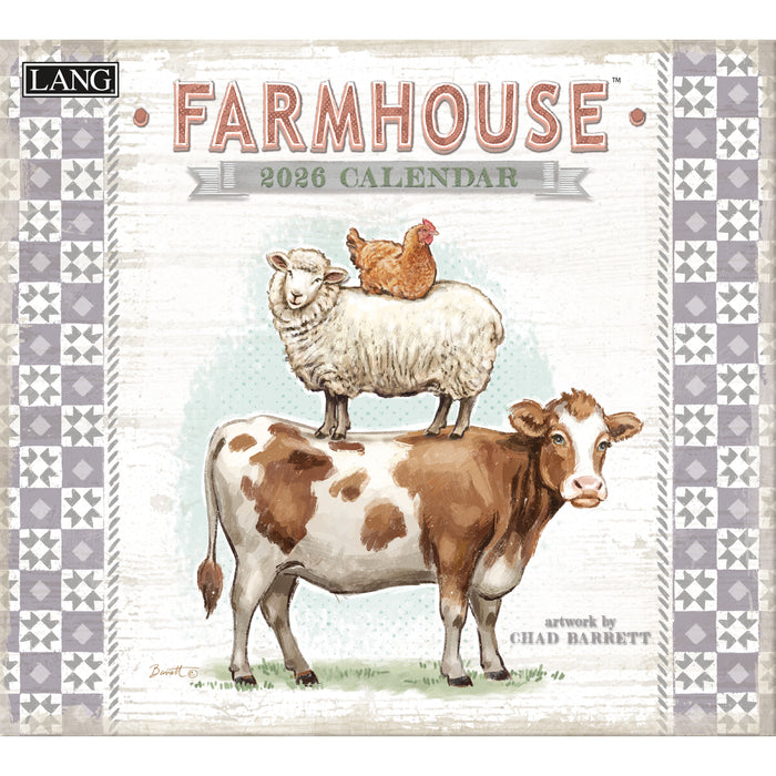 Calendar LANG 2026 - Farmhouse