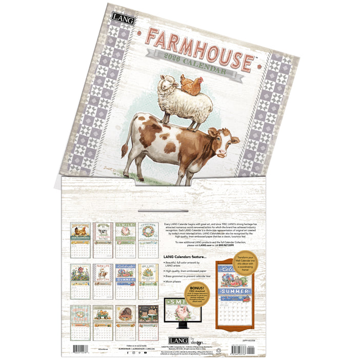 Calendar LANG 2026 - Farmhouse