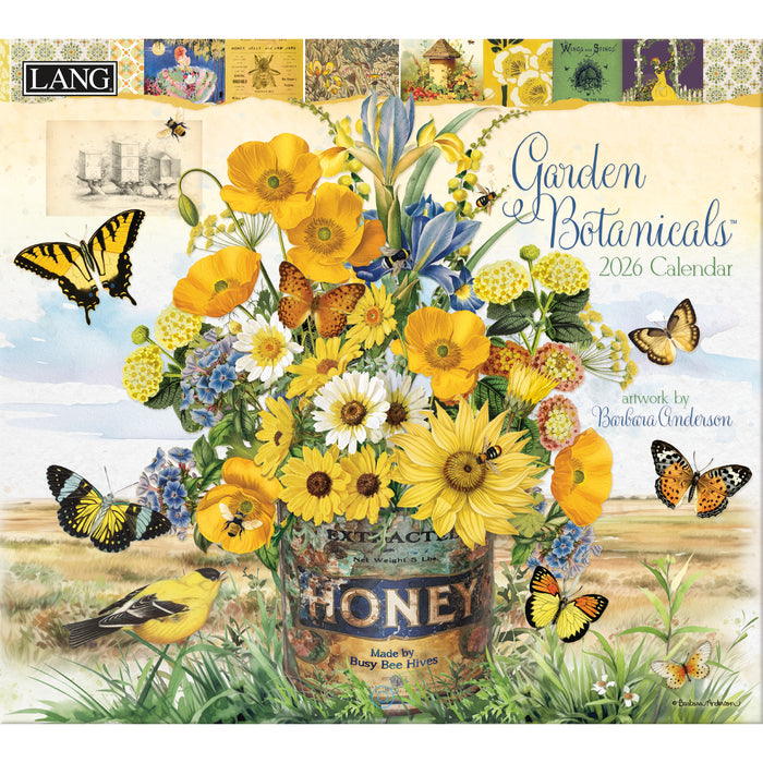 Calendar LANG 2026 - Garden Botanicals