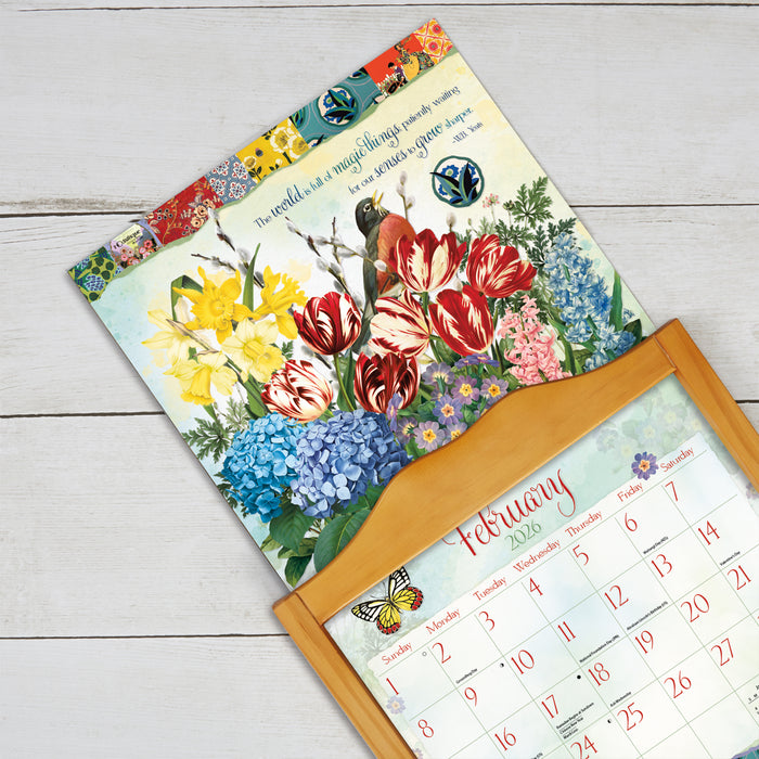 Calendar LANG 2026 - Garden Botanicals