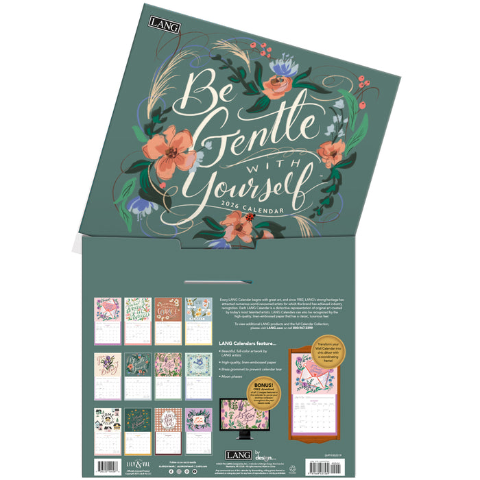 Calendar LANG 2026 - Be Gentle With Yourself