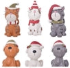 Christmas Cats & Dogs In Hats - Asst