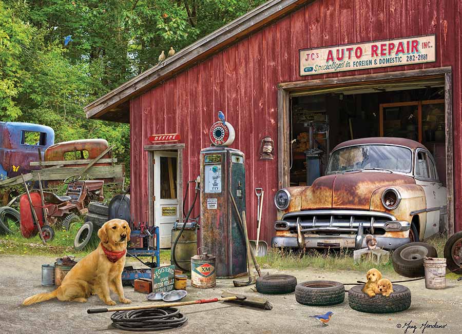Cobble Hill 'Auto Repair' Jigsaw Puzzle - 500 Piece