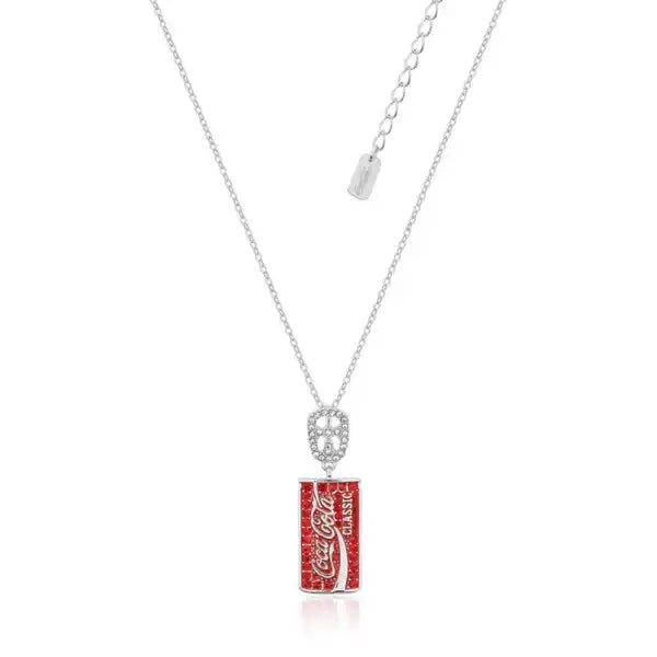 Classic Can Crystal Necklace - Silver